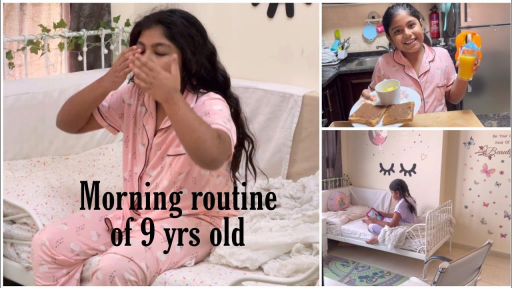 Morning routine of Aleena/Educating my child with filo