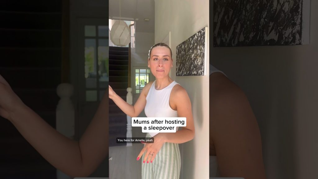 Mums after hosting a sleepover