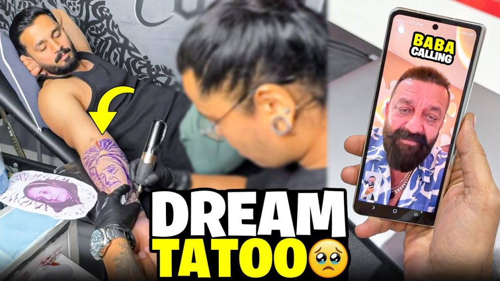 Presenting Dream Tattoo of Mine😩Video call with Sanjay Dutt😍