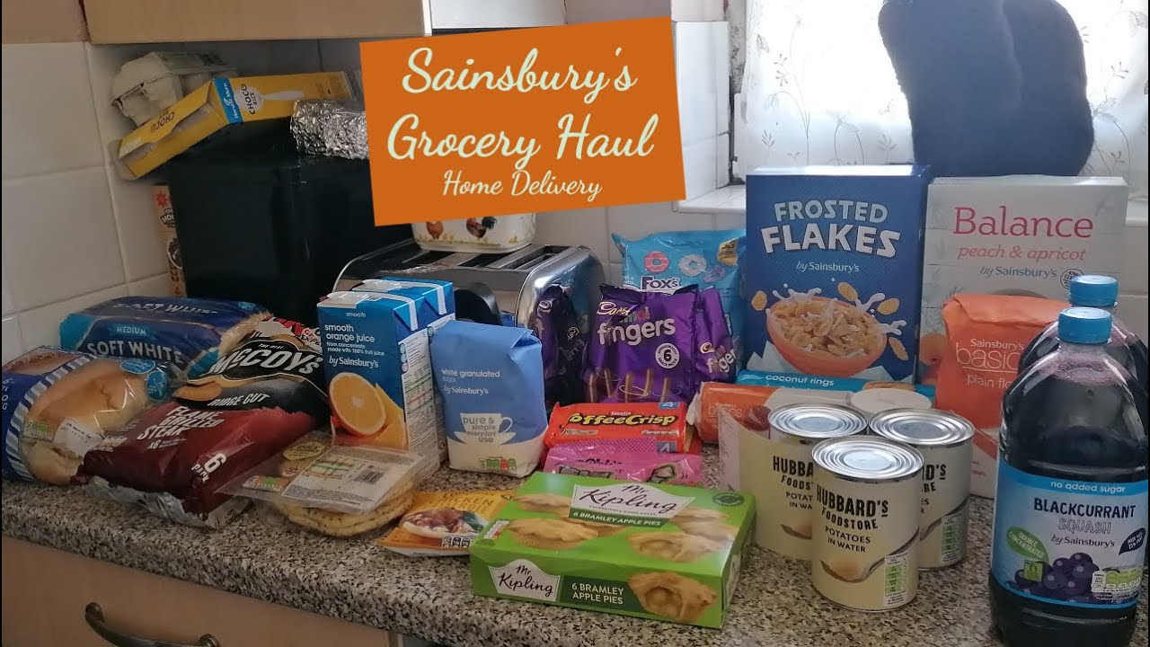 SAINSBURY'S GROCERY HAUL | HOME DELIVERY | UK MUM OF ONE