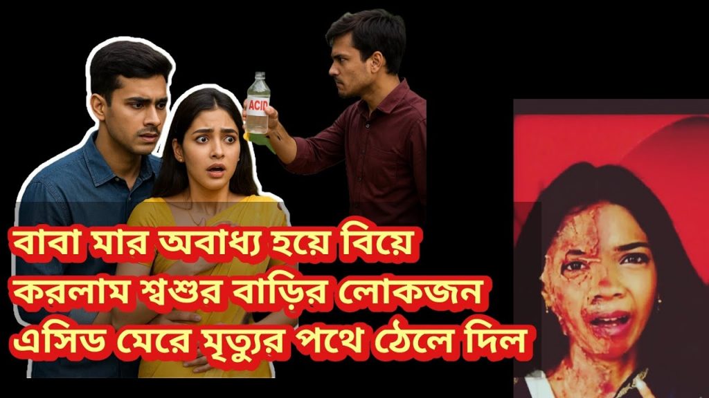 স্বামীর বাড়িতে গিয়ে এসিড হামলার শিকার মৃত্যুর পথ থেকে বেঁচে ফেরা এক নারীর গল্প।