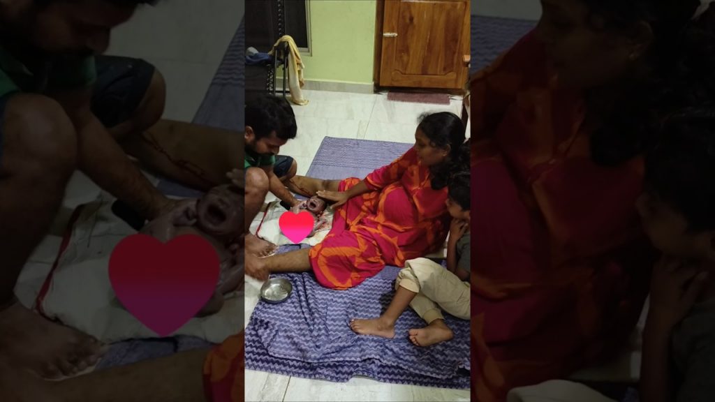 21Million views💥Home birth delivery lovely vlog ❤️🥰#birthvlog #natural #newbornbaby