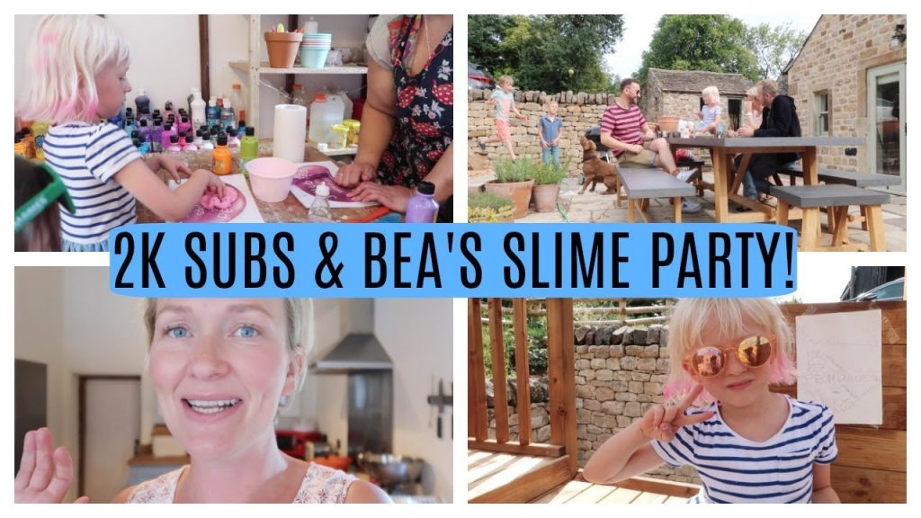 2K SUBS & BEA'S SLIME PARTY! | UK STAY AT HOME MUM / MOM | MRS RACHEL BRADY
