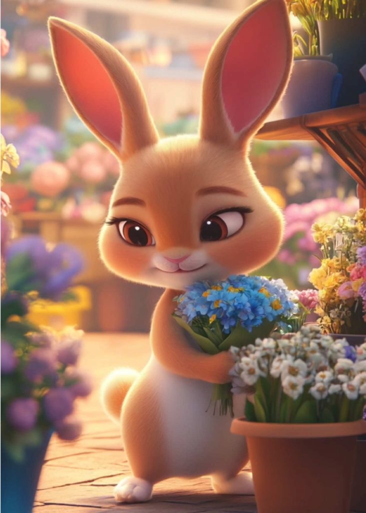 @elina.ai.creative Our beloved bunny is back, and this time, he’s bringing love ...