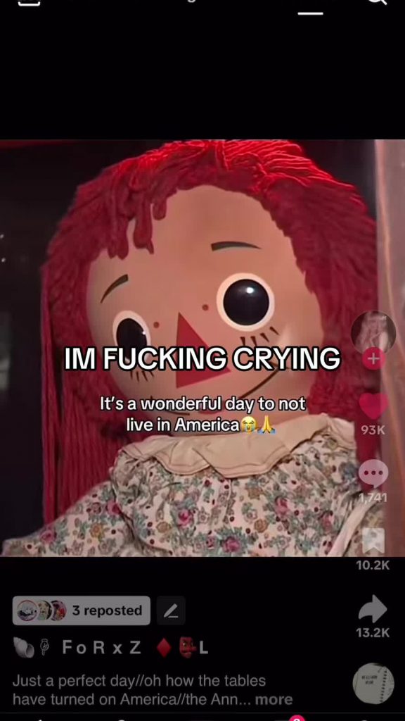 @reika_aokisfavv NOBODY KNOWS HOW FUNNY THIS IS AT 2am || #annabelle #doll #amer...