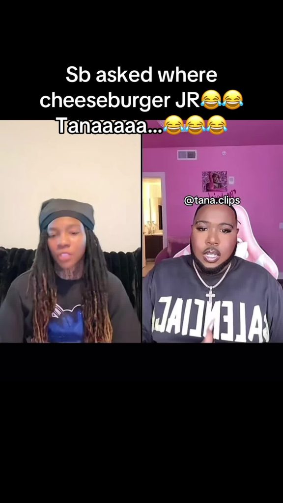 @tana.clips Lmaooo man go head cheeseburger funny #viral #tana #walksaucysantana...