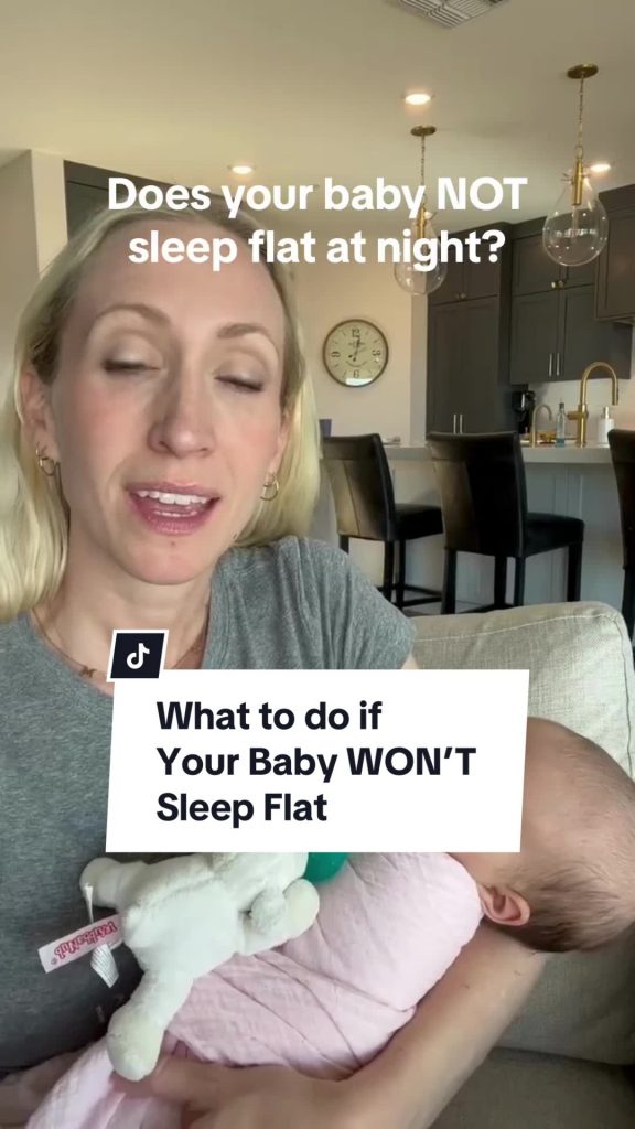@the.peaceful.sleeper If you are noticing that your baby does not like to lay fl...
