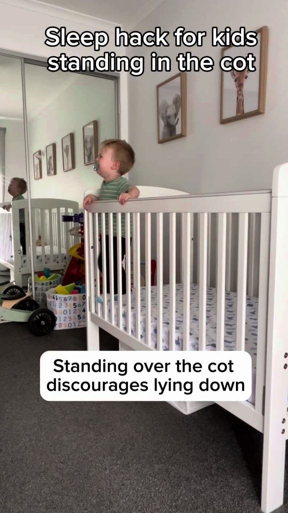 @thesleepcollective Is your child standing in the cot? Do you lay them down, but...