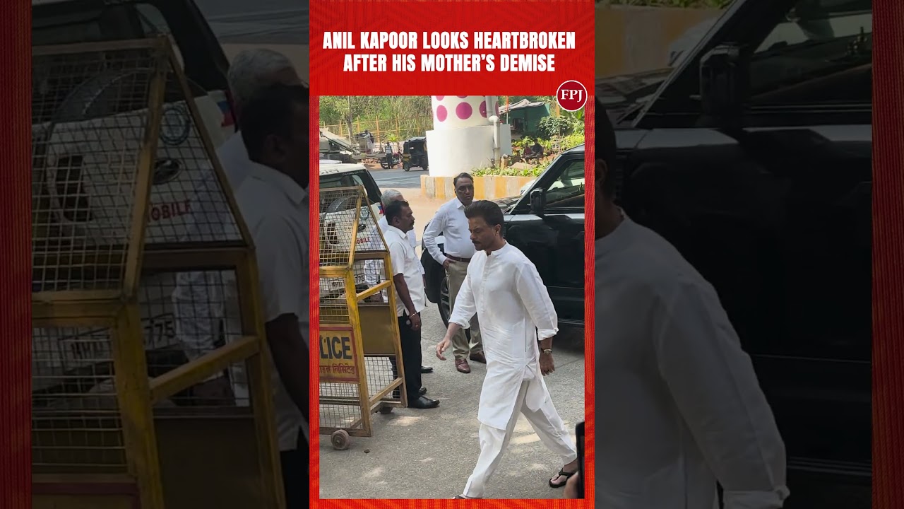 An inconsolable Anil Kapoor reaches mother Nirmal Kapoor’s home for her last rites!