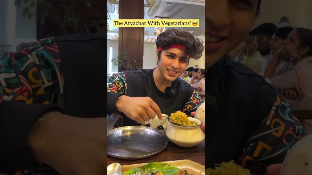 Atyachar on Vegetarians*💀😂 | Raj Grover | #shorts