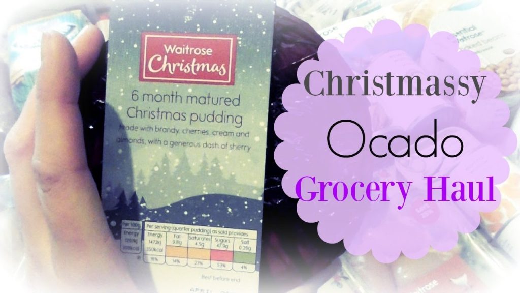 Christmassy Ocado grocery haul | UK Stay at Home Mum