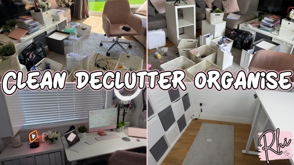 Clean, Organise & Declutter My Office With Me! (This Didn't Go As Planned)
