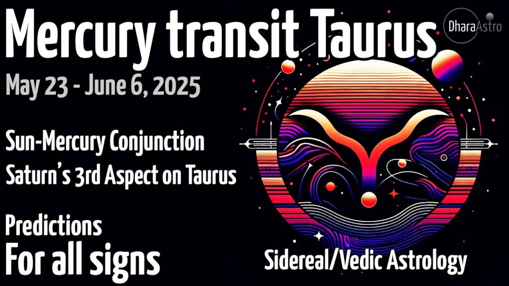 Mercury Transit in Taurus 2025 | Sun-Mercury Conjunction, Saturn Aspect | Vedic Astrology #astrology