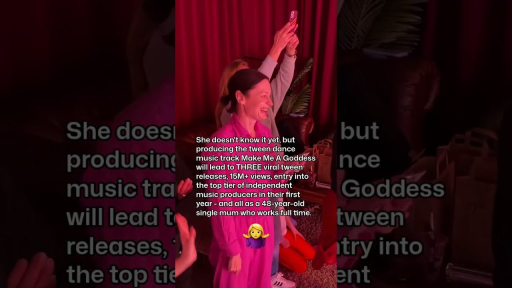 She doesn’t know it yet but producing the tween dance track Make Me Goddess lead to three