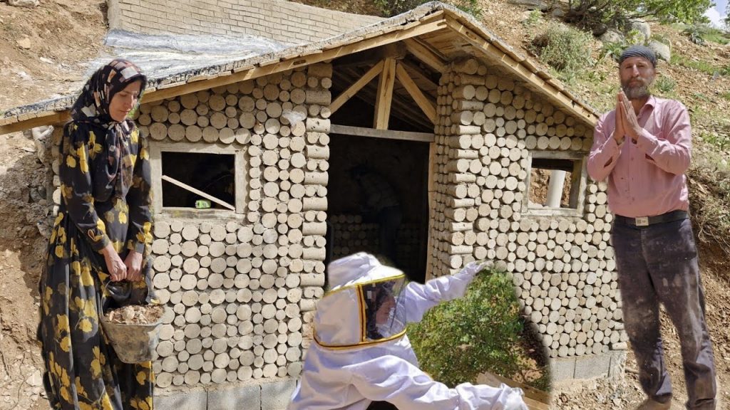 The Story of a Nomadic Mother and a Deaf Man: Building a Shelter and Caring for a Beehive