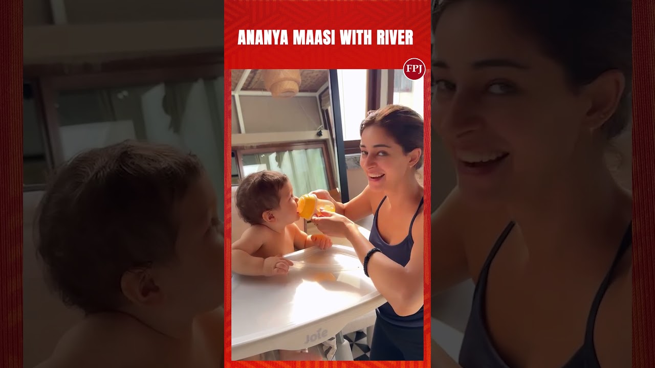 This video of Ananya Panday fulfilling her maasi duties with River is too cute to miss!