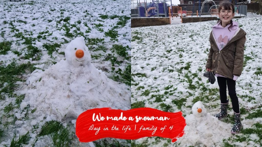 VLOGMAS DAY 12 | WE MADE A SNOWMAN | UK MUM OF TWO