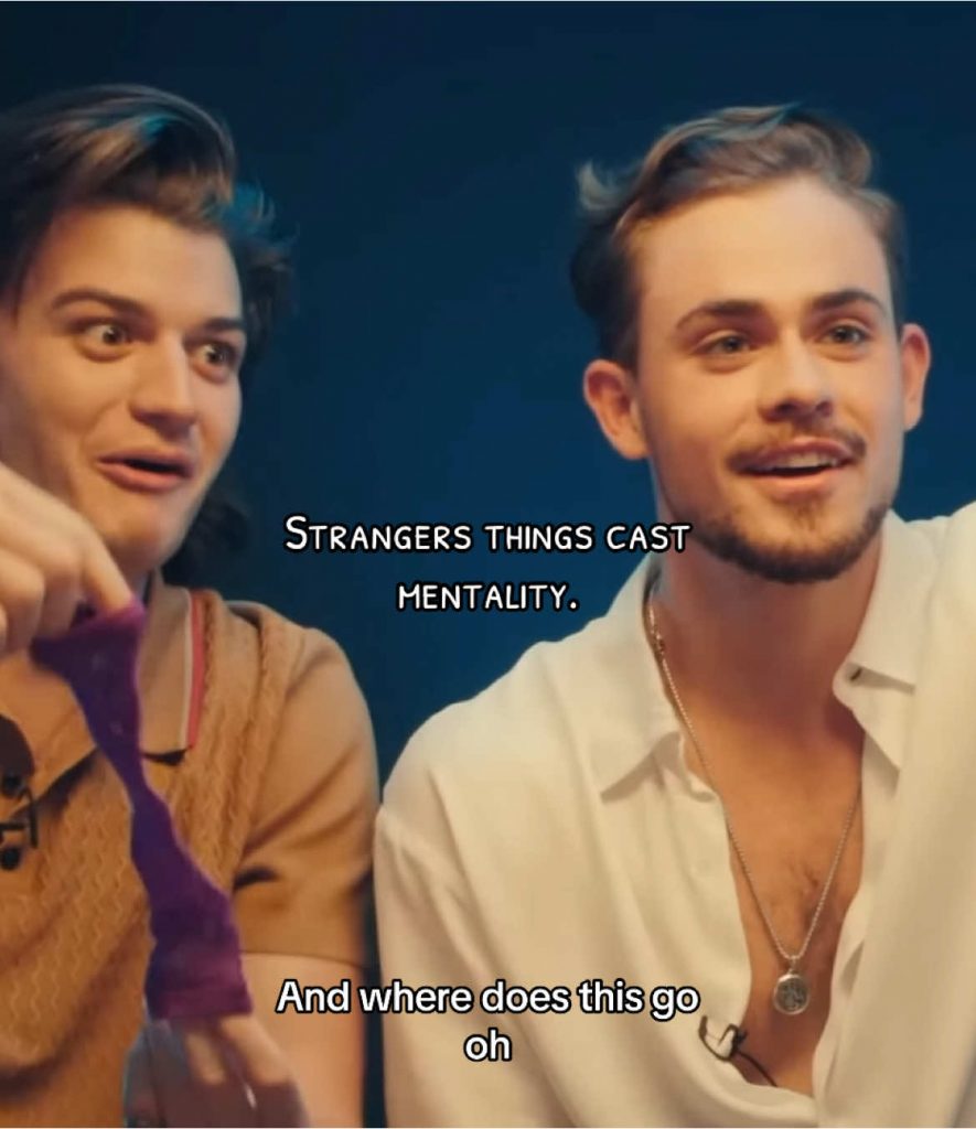 @buckvesp Strangers things cast being funny #strangerthings #milliebobbybrown #n...