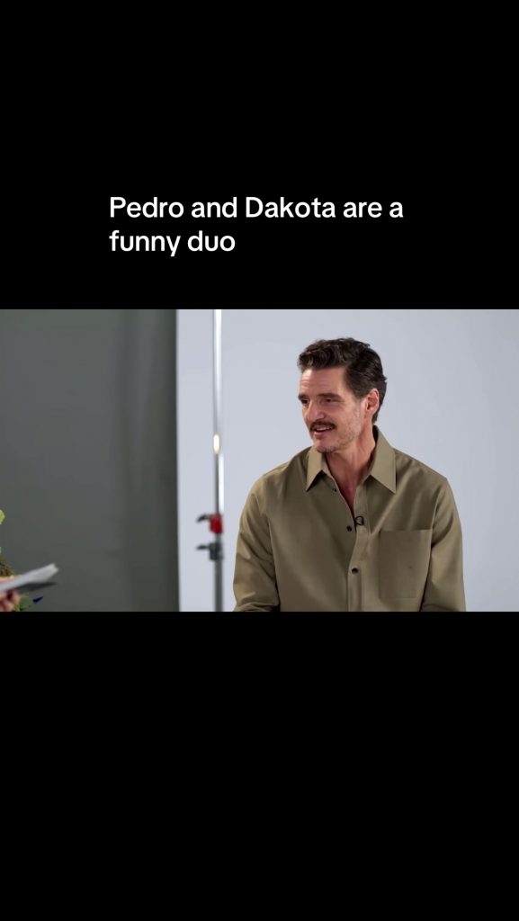 @ceee294 LMAOO they’re so funny together #pedropascal #dakotajohnson #pedro #ma...