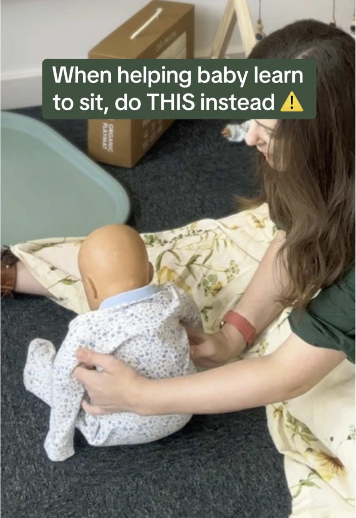 @enchantednanny Save this for when your baby is ready to learn to sit up unaided...