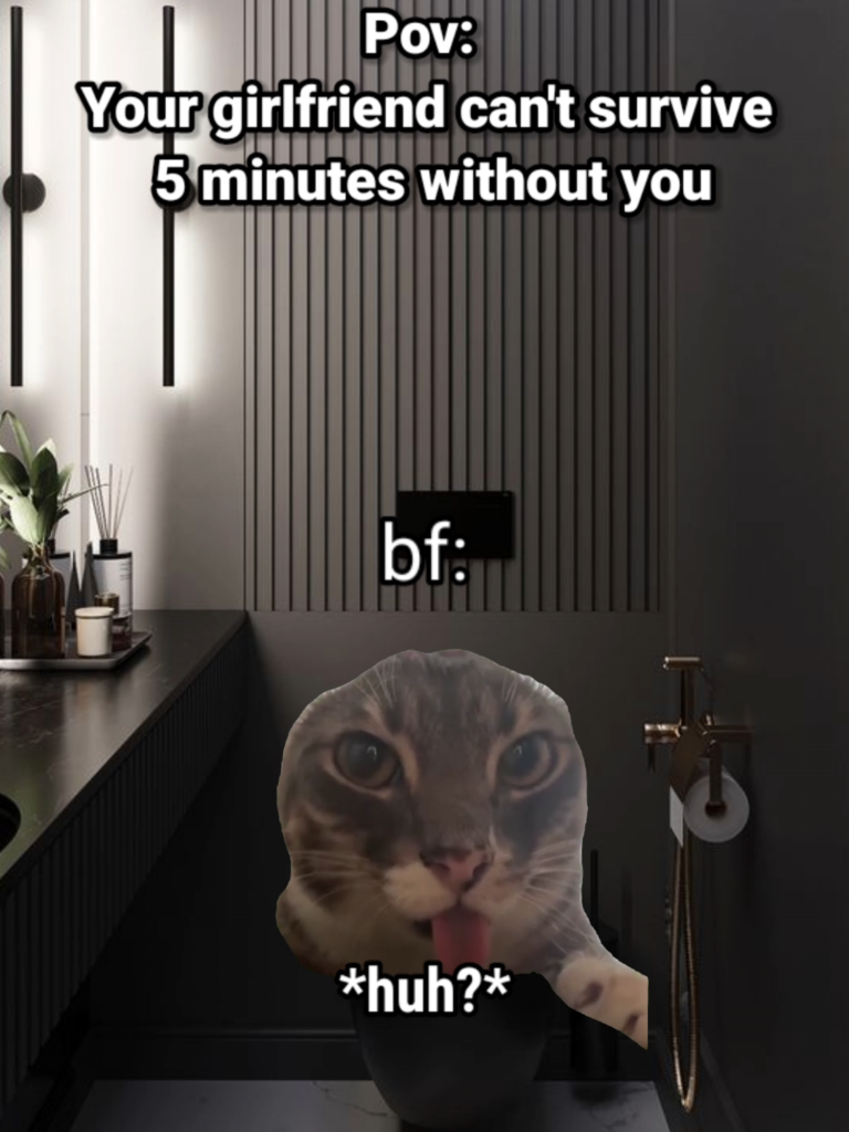 @funny_cute_pets_lover POV: When u go to the toilet in your gf house memes #rela...