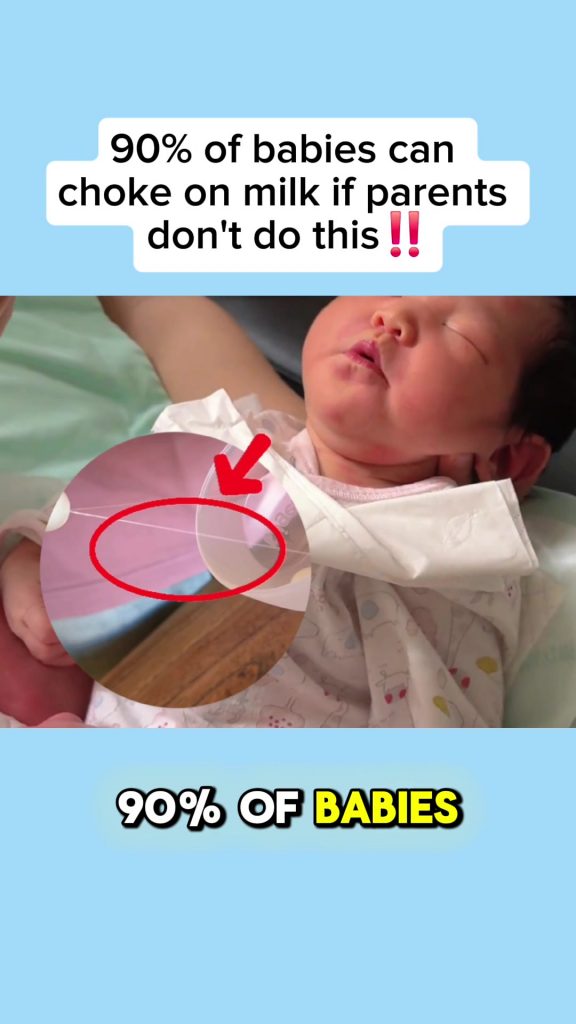 @babyhome4.0 90% of babies can choke on milk if parents don't do this #raisechil...