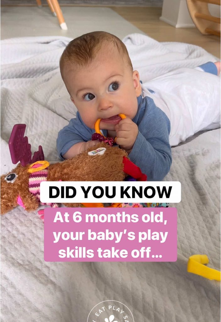 @eatplaysay We like to call it the “6-month Switch” - when baby’s play skills ta...
