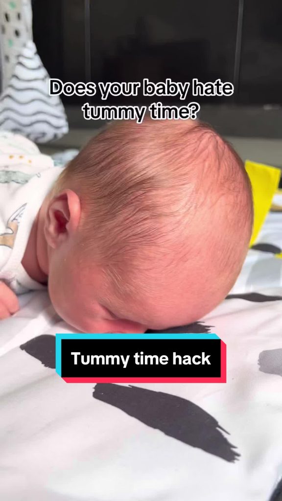 @gabriellatheot Tummy time hack  when your little one hates tummy time or can’t ...