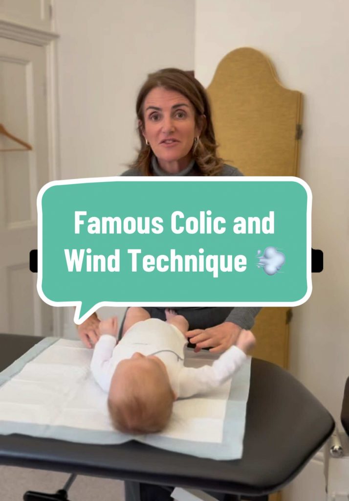 @jemimasbabies Leading osteopath Simone Ross demonstrates her famous gas relievi...