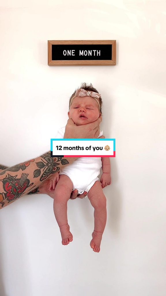 @alliewears watch my baby grow  #babymilestones #oneyearoldbaby #monthlybabyphot...