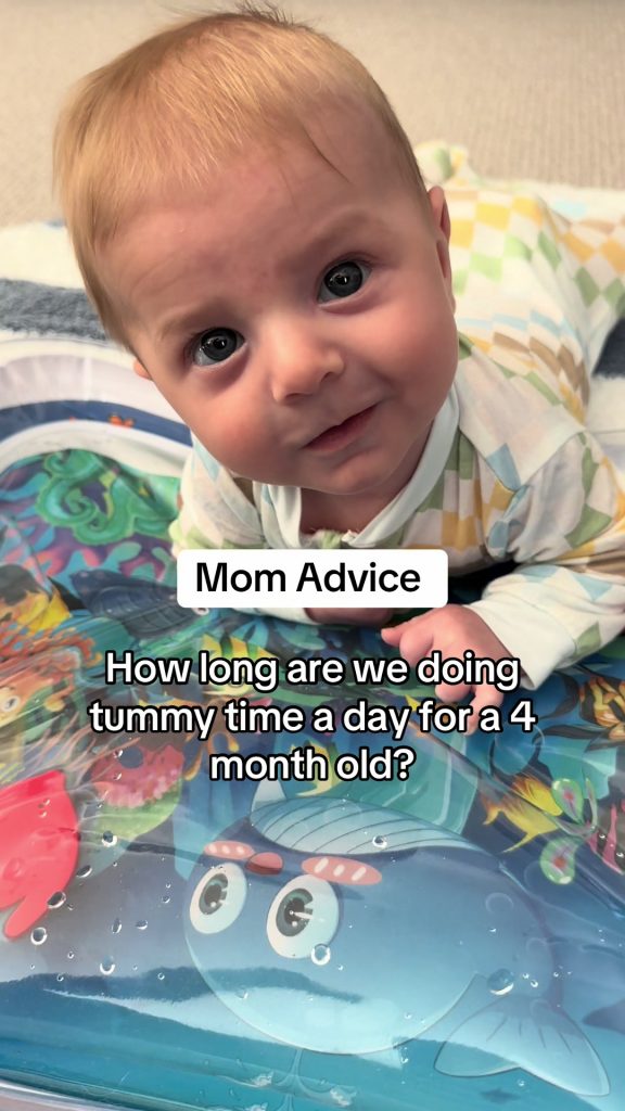 @michelle_mcphee Mom advice series : tummy time duration #momtok #babytok #tumm...