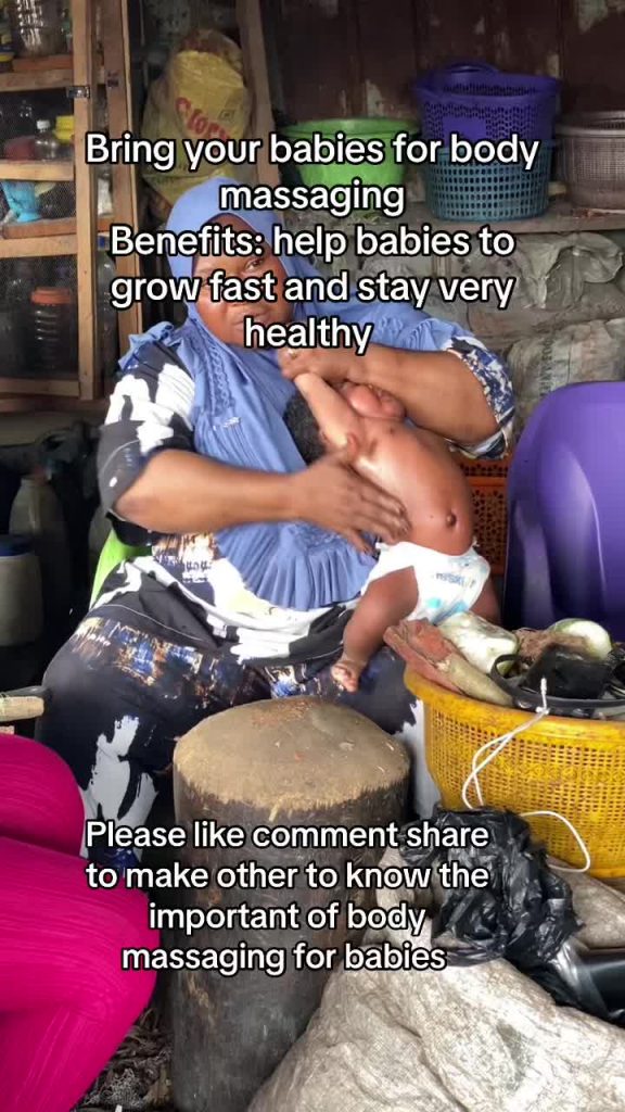 @bafmeenherbalrese Baby massaging Iya bassira Alagbo #herbalmedicine #fyp #lagos...