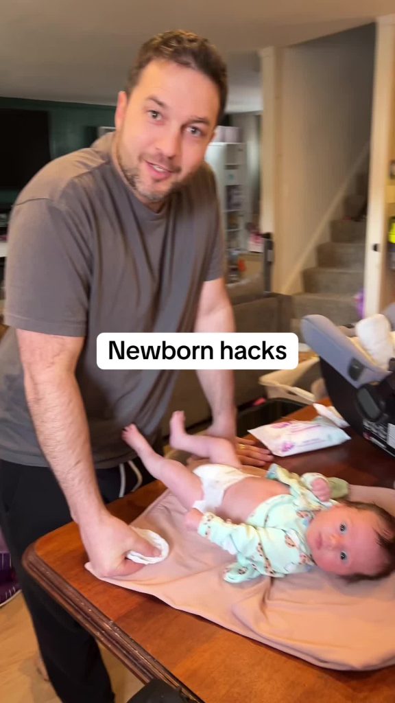 @latchingwithgrace Newborn hacks feat. my husband . . . #momsoftiktok #parentso...