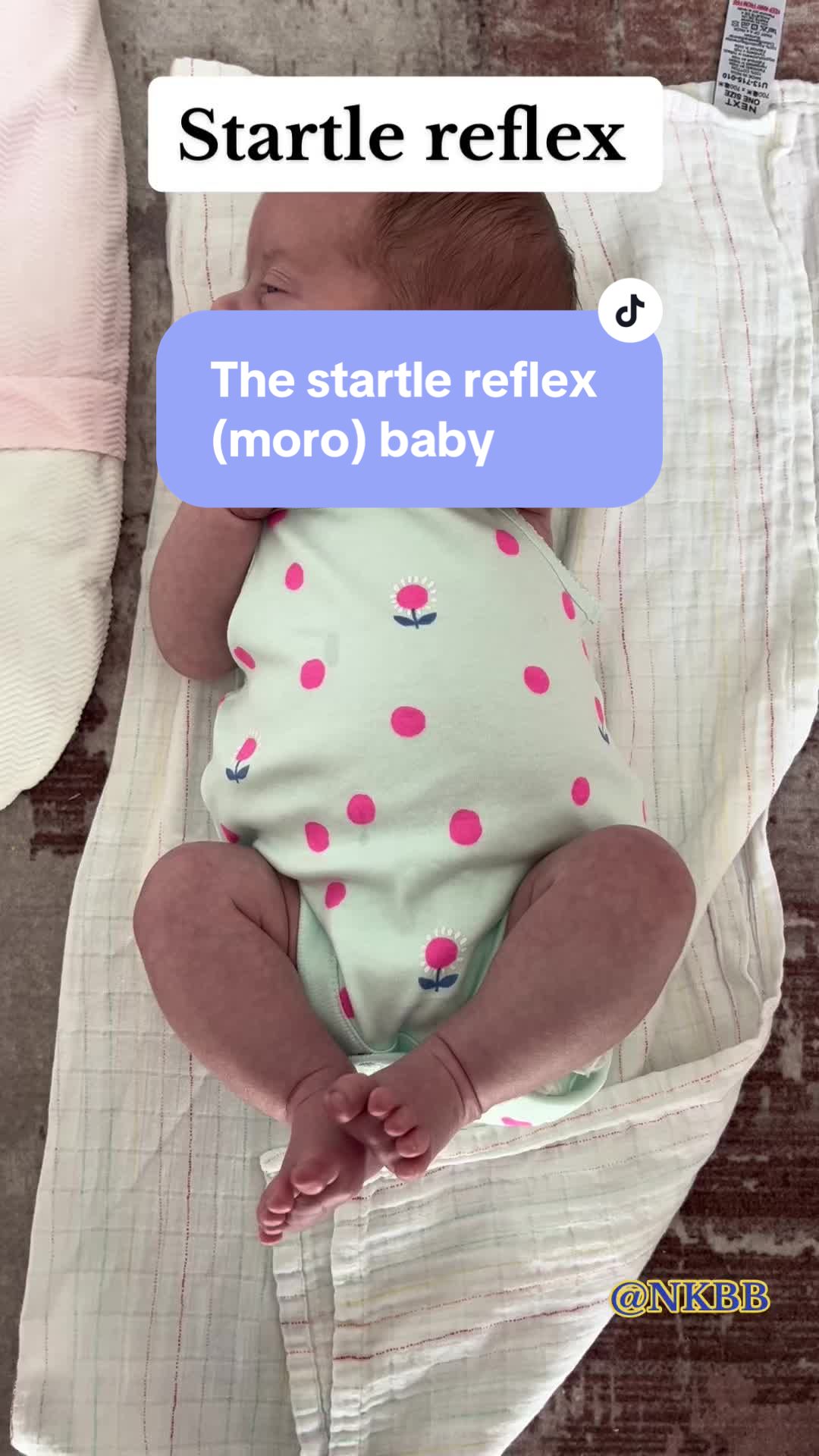 @nannykellybb This is your babies response to the feeling of falling. They will ...