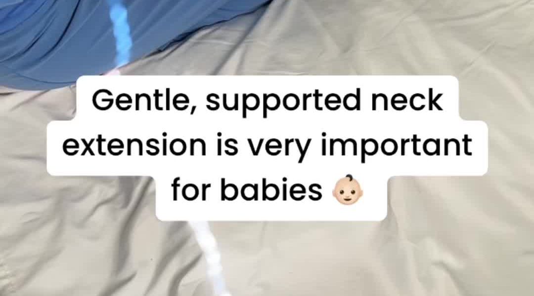 @happybabybodywork Neck extension stretches for babies have many benefits for th...
