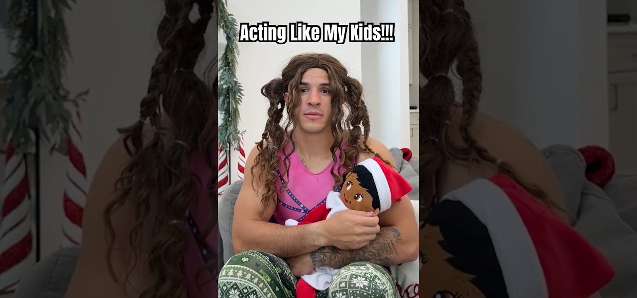 Acting Like My Kids During The Holidays!!!🎄🎁 #shorts #funny #parenting #christmas