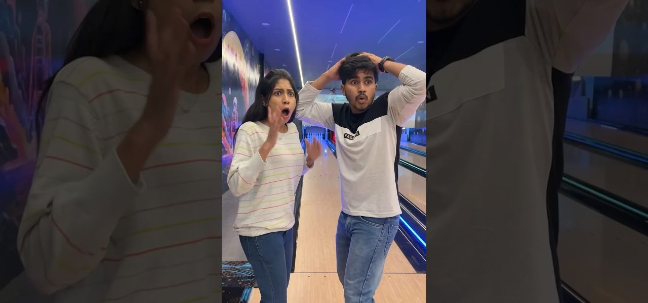 Bowling 🎳 #comedy #trending #viral #girl #shorts