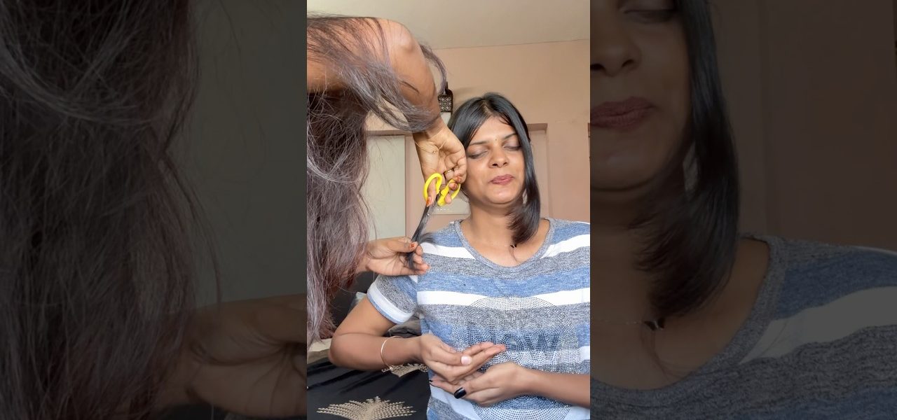 Haircut at Home‼️Pass or Fail!? 💇🏻‍♀️| Watch till the end 😅 #shorts #jennishacks #ytshorts