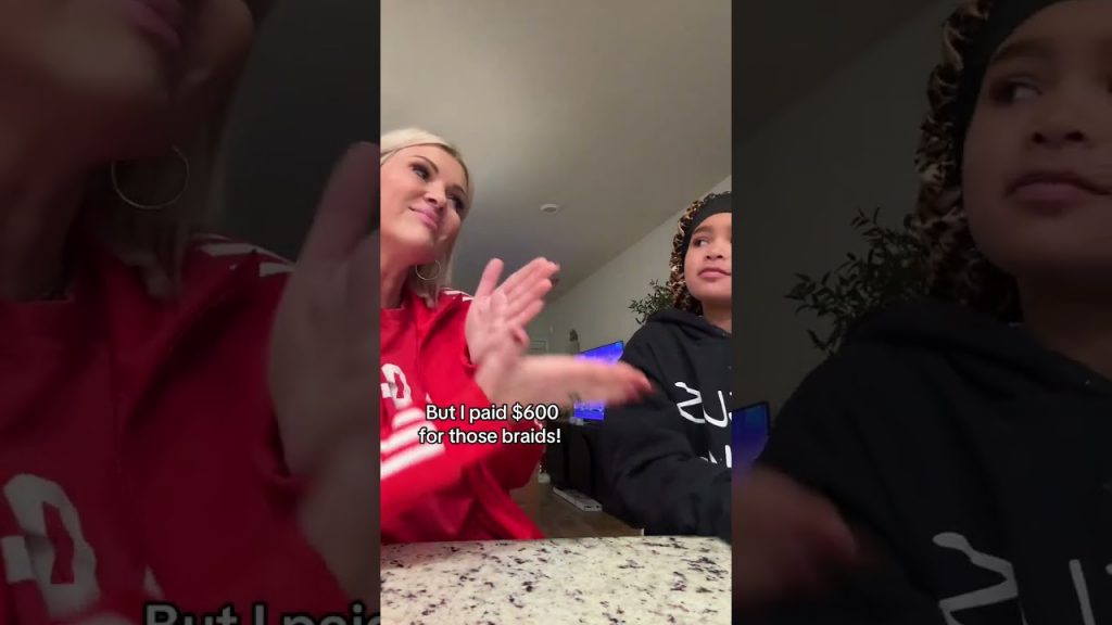 I Paid $600 and She Still Won't Take It Off 😭  #trending #shorts #braids