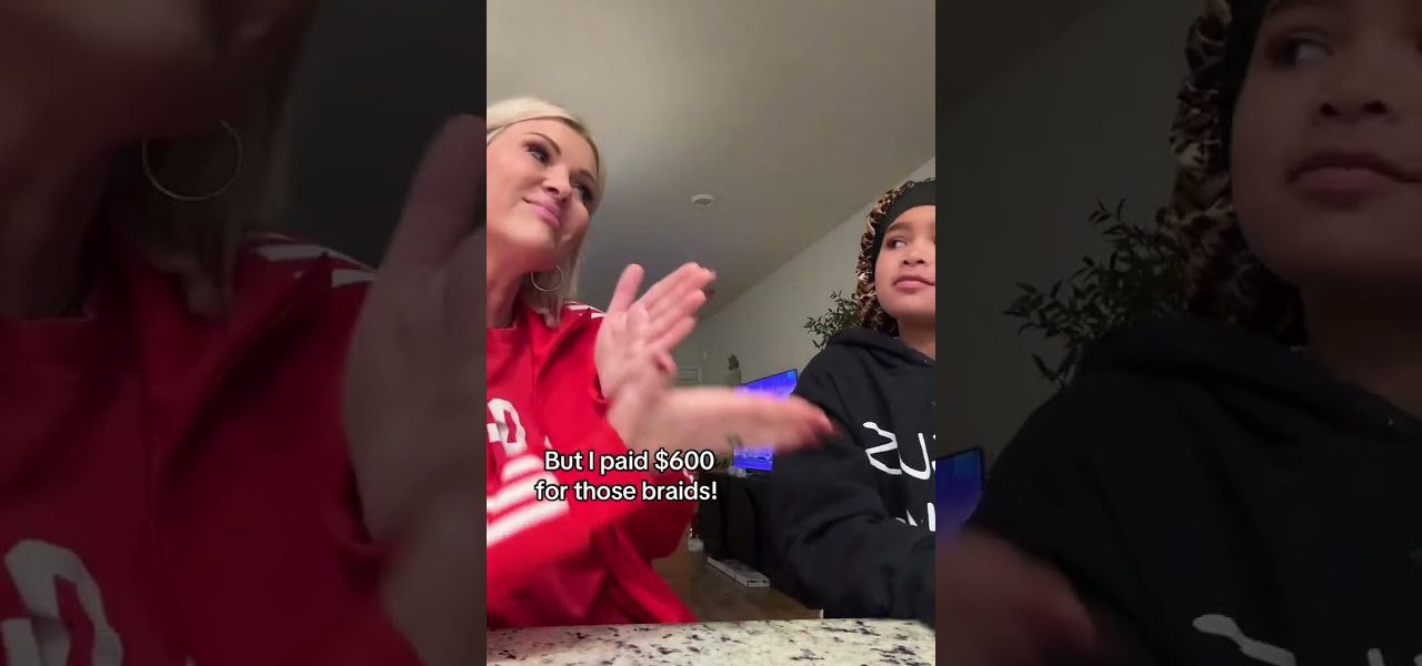 I Paid $600 and She Still Won't Take It Off 😭  #trending #shorts #braids