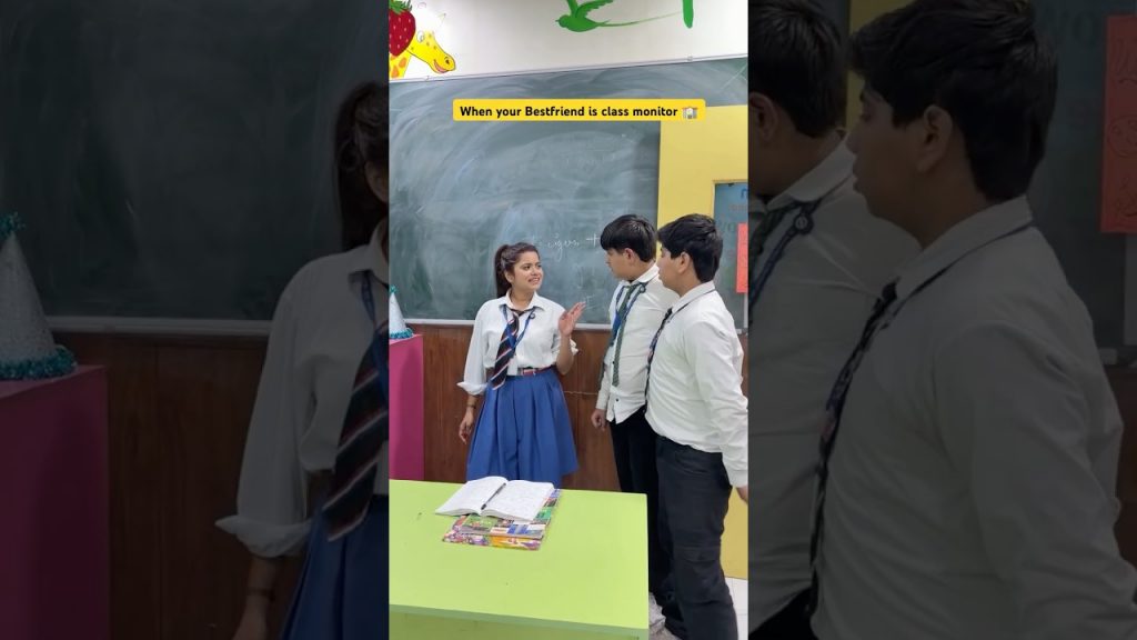 Jab apki best friend class monitor ho 🏫 #shorts #sejalgabashorts #school