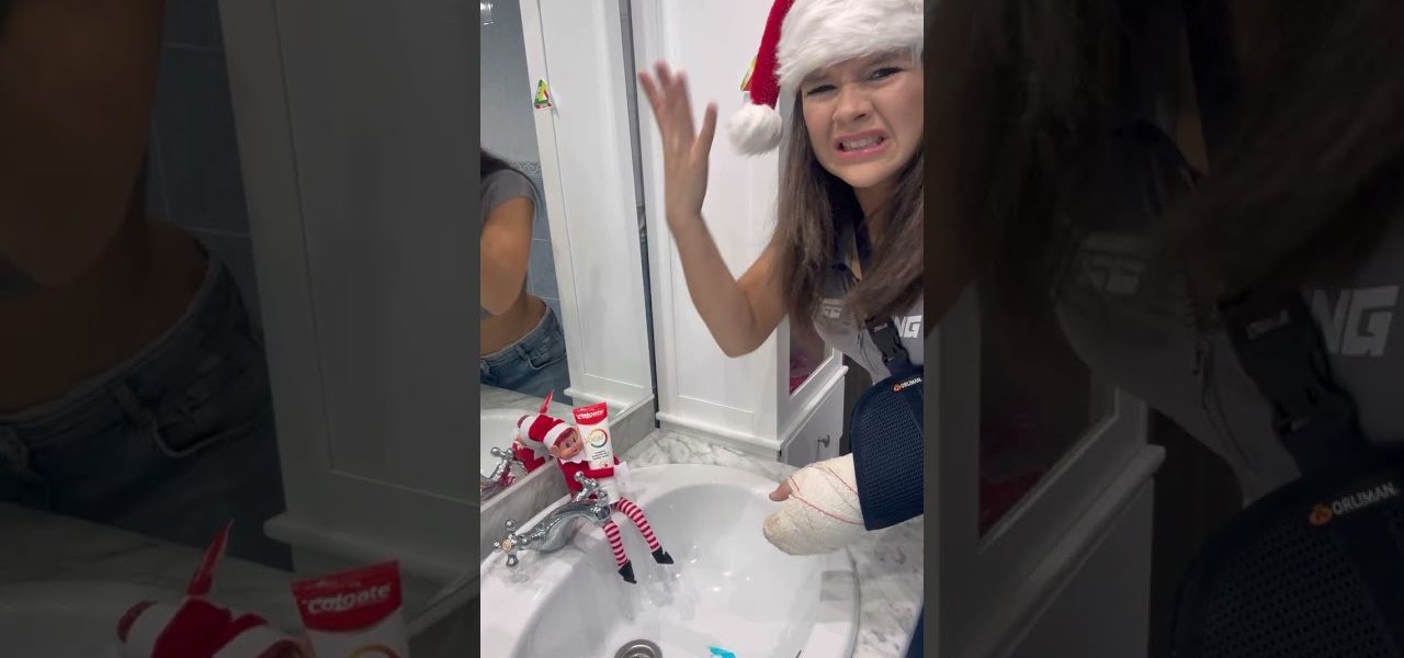 ME ATACAN LOS ELFOS #shortsvideo #shorts #navidad