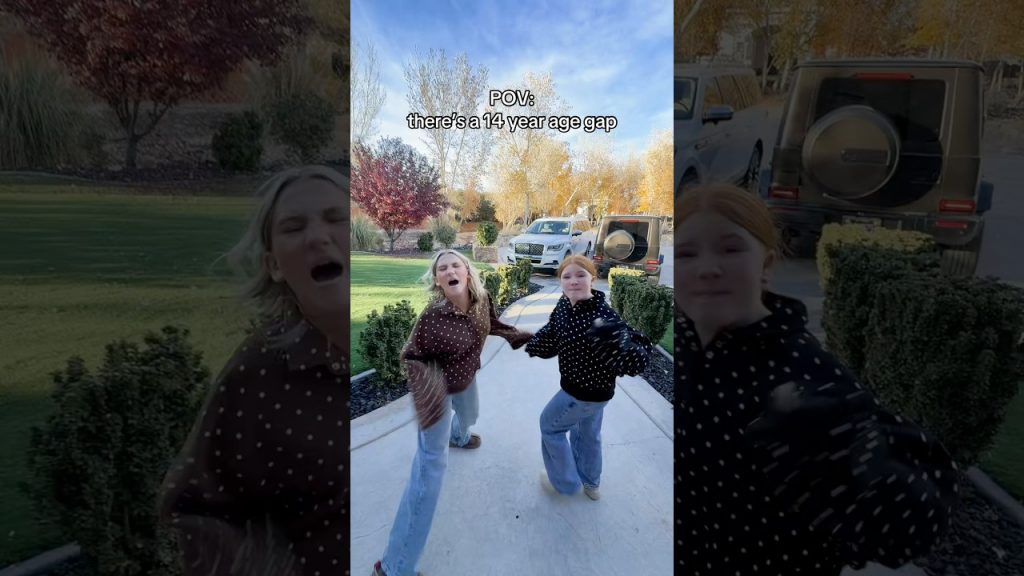 POV MY SiSTERS ARE 14 YRS YOUNGER 😅😳 #shorts