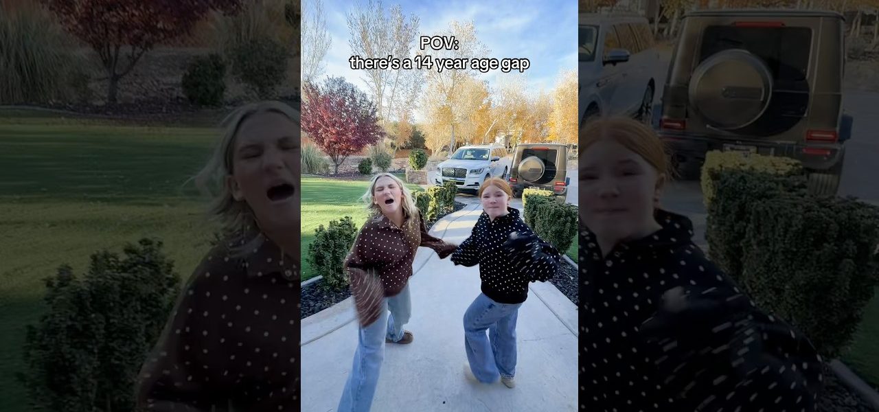 POV MY SiSTERS ARE 14 YRS YOUNGER 😅😳 #shorts