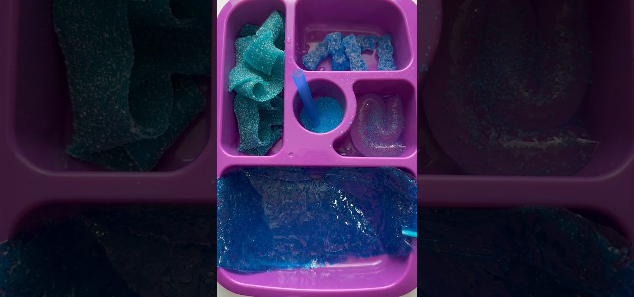 Packing School Lunch *ONLY BLUE FOOD* #shorts