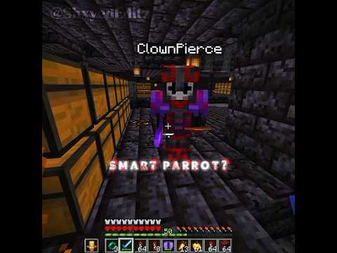 ParrotX2 Escapes ClownPierce...💀 || #minecraft #edit #shorts