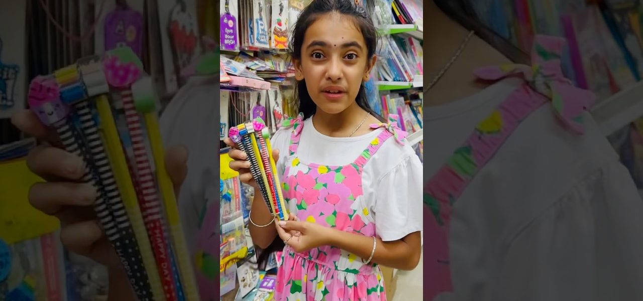 Samayra ko kon si Pencil ✏️ leni chahiye?🤔😱 #shorts #samayranarula #siblings