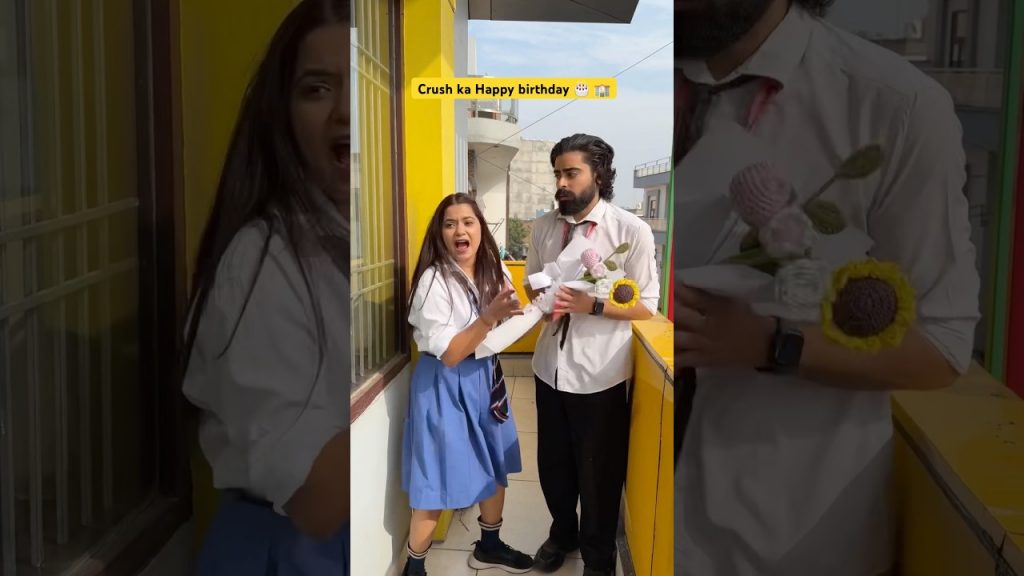 School & Crush ka happy birthday 🎂 🏫 #shorts #sejalgabashorts #school
