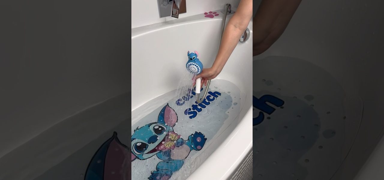 Stitch bath 💙What's next? #asmr #bathroutine #bathessentials #night #shorts #fyp #viral #bathtime