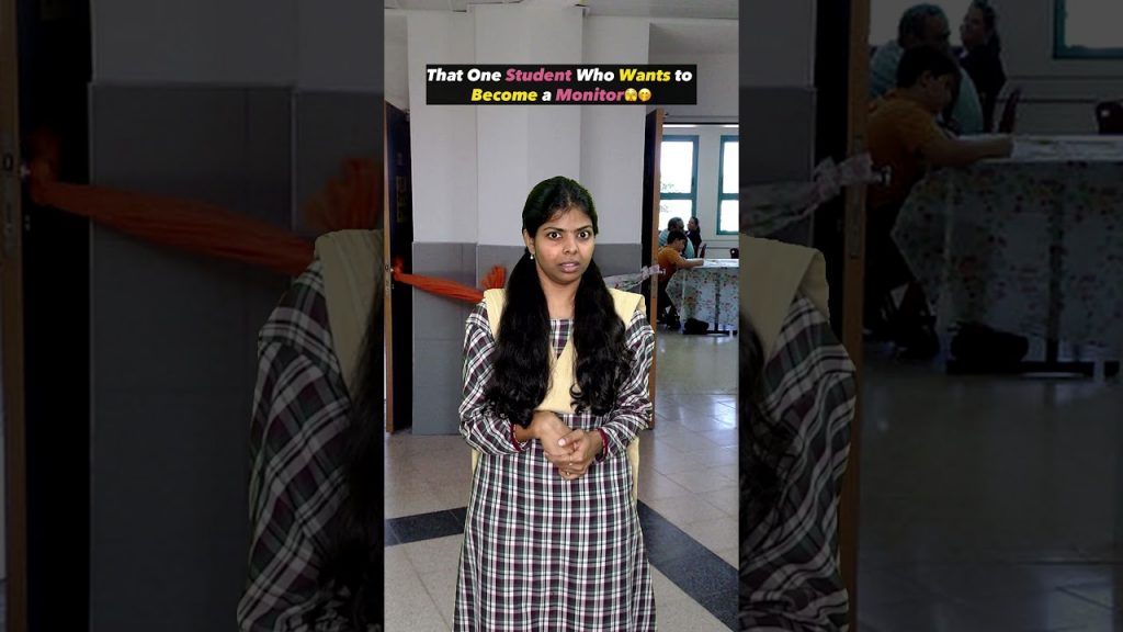 Student Who Wants to Become a Monitor🫣🤭#sharmilageorge #shorts